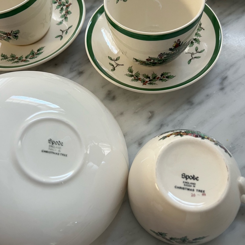 Spode Christmas Tree Cups - Picture 5 of 5
